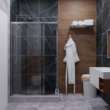 Душевой уголок Triton Вента-Хром 120х80 Щ0000049618 профиль Хром стекло прозрачное — фото 3, Прямоугольные душевые уголки