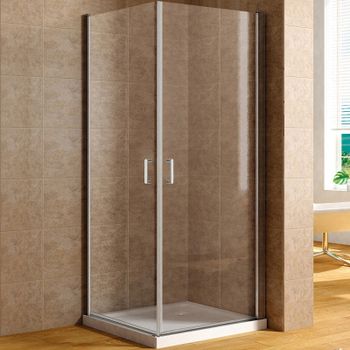 Душевой уголок Aquanet Cinetic AE12-N-80H190U-CT-2 шт 80х80 254234 профиль Хром стекло прозрачное — фото 1, Квадратные душевые уголки