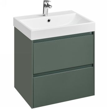 Тумба под раковину Roca Ona 60 A857613513 подвесная Зеленая матовая — фото 1, Тумбы под раковину