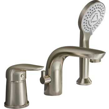 Смеситель на борт ванны Orange Otto M22-333ni Никель — фото 1, Смесители на борт ванны