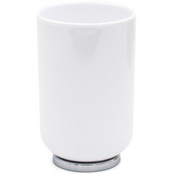 Стакан для зубных щеток Ridder Alba 2015101 Хром Белый — фото 1, Стаканы для зубных щеток