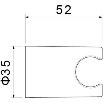 Держатель ручного душа Aquatek AQ2404MB Черный матовый — фото 2, Держатели для душа