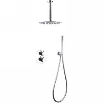 Душевая система Abber Wasser Kreis AF8121 Хром — фото 1, Встраиваемые душевые комплекты