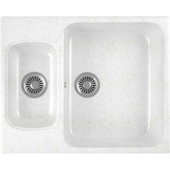 Кухонная мойка Domaci Бьелла DMC-09 GWS-09-331 Белая — фото 1, Кухонные мойки