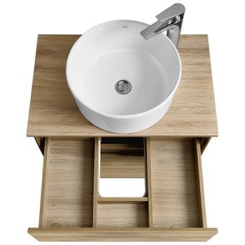 Тумба под раковину Aquaton Либерти 60 1A279401LYC70 подвесная Дуб эльвезия — фото 13, Тумбы под раковину