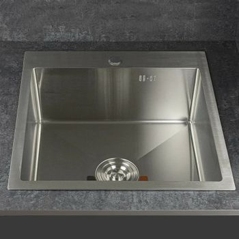 Кухонная мойка Fabia 50х45 50453 Сатин — фото 5, Кухонные мойки