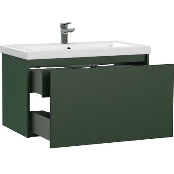 Тумба под раковину Cersanit Grande 80 64303 подвесная Зеленая — фото 3, Тумбы под раковину