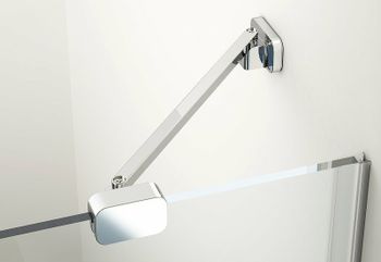 Душевая дверь Ravak Brilliant BSD2-100 B R 0UPABA00Z1 профиль Хром стекло Transparent — фото 8, Распашные душевые двери