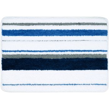 Коврик для ванной комнаты Fixsen Dony 65х45 FX-5011C Синий Белый — фото 1, Коврики для ванной комнаты