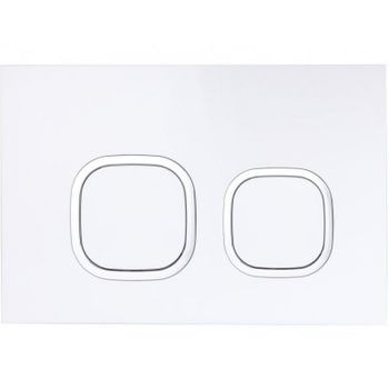 Клавиша смыва Esbano LPS-10GW ESINLPS10GW Белая глянцевая — фото 1, Кнопки смыва