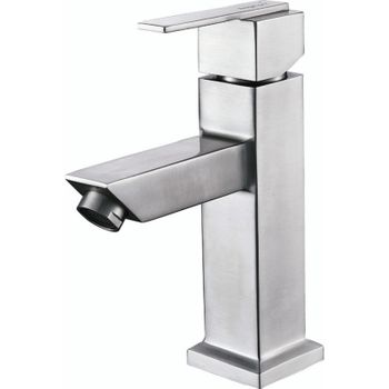 Смеситель для раковины Aquanet Steel AF213-10S Сатин — фото 1, Смесители для раковины