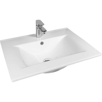 Тумба с раковиной Bond Cube 60 T01605-S05W подвесная Белая матовая — фото 10, Тумбы с раковиной