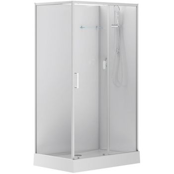 Душевая кабина Aquanet Passion EVO White 120х80 R 281968 без гидромассажа — фото 1, Душевые кабины