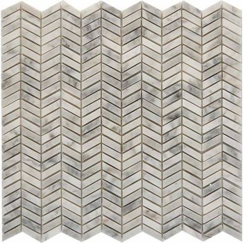 Каменная мозаика Pixmosaic Bianco carrara PIX290 29,8x30,7 см — фото 1, Мозаика