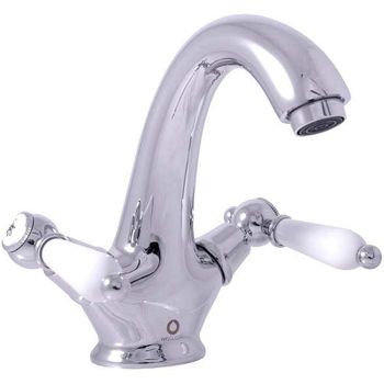 Смеситель для раковины Rav Slezak Morava retro MK529.5 Хром — фото 1, Смесители для раковины