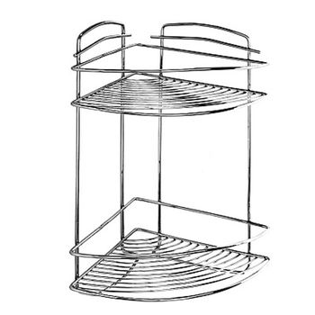 Угловая полка Milardo 209WC20M44 Хром — фото 1, Полки для ванной и душа