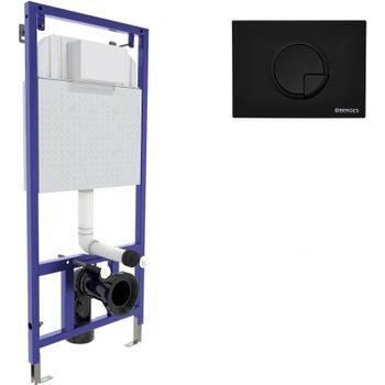 Инсталляция Berges Novum 040225 для унитаза с Черной клавишей смыва — фото 1, Инсталляции для унитазов