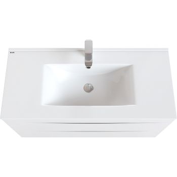 Тумба под раковину Iddis Cloud 100 CLO10W1i95 подвесная Белый — фото 3, Тумбы под раковину