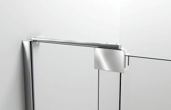 Душевая дверь Vincea Extra 110 VDP-1E1011CLGM профиль Вороненая сталь стекло прозрачное — фото 4, Распашные душевые двери