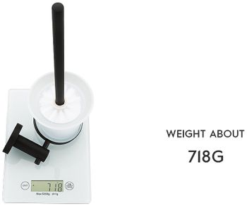 Ершик для унитаза Frap F302 F30210 Черный матовый — фото 9, Ершики для унитаза