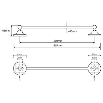 Товар: Полотенцедержатель Bemeta Retro bronze 144104047 Бронза - фото 3 Полотенцедержатель Bemeta Retro bronze 144104047 Бронза — фото 3, Полотенцедержатели