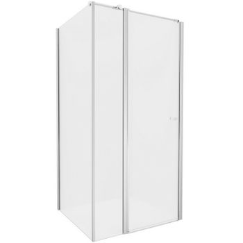 Душевой уголок New Trendy New Soleo Chrome 90x120 K-0720 профиль Хром стекло прозрачное — фото 1, Прямоугольные душевые уголки