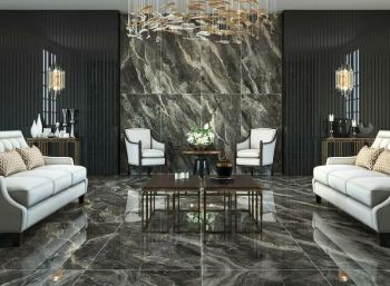 Керамогранит Azario Emperador Dark Glossy GBT750211L 60х120 см — фото 7, Керамогранит