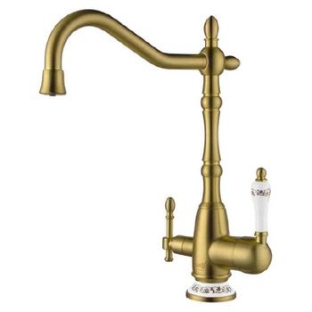 Смеситель для кухни ZorG Sanitary ZR 312 YF-50-BR Бронза — фото 1, Смесители для кухни