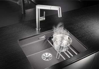 Кухонная мойка Blanco Etagon 500-U Silgranit 522231 Белая — фото 9, Кухонные мойки