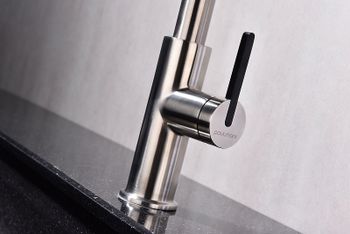 Смеситель для кухни Paulmark Tornado To213402-NI Никель — фото 10, Смесители для кухни