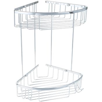 Полка корзина Fixsen Hotel FX-31051-2 Хром — фото 1, Полки для ванной и душа