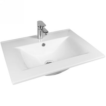 Тумба с раковиной Bond Wave 60 T01600-S05W подвесная Белая глянцевая — фото 9, Тумбы с раковиной