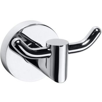 Двойной крючок Sapho X-round XR200 Хром — фото 1, Крючки для полотенец