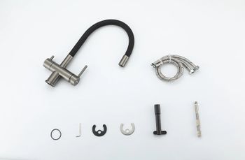 Смеситель для кухни Gappo G4398-39 Оружейная сталь Черный — фото 13, Смесители для кухни