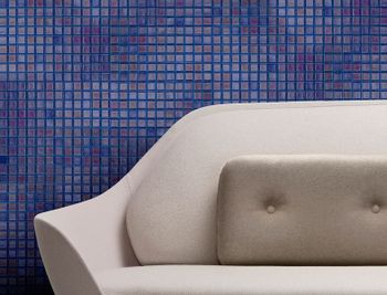 Стеклянная мозаика Ezarri Metal Azurita 31,3х49,5 см — фото 2, Мозаика