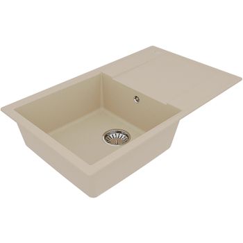 Кухонная мойка Lemark Imandra 840 9910032 Бежевая — фото 2, Кухонные мойки