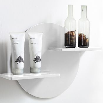 Полка из искусственного камня Abber Stein AS1656 Белая матовая — фото 1, Полки для ванной и душа