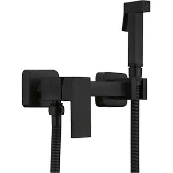 Гигиенический душ со смесителем Frap F7504-6 Черный матовый — фото 1, Гигиенические души