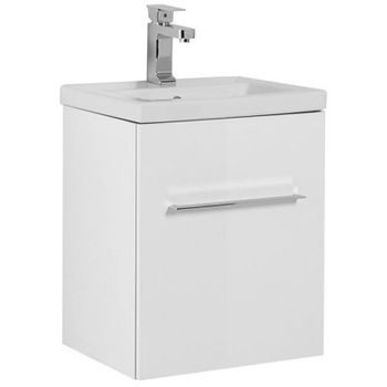 Тумба с раковиной Aquanet Порто 50 212575 подвесная Белая — фото 1, Тумбы с раковиной