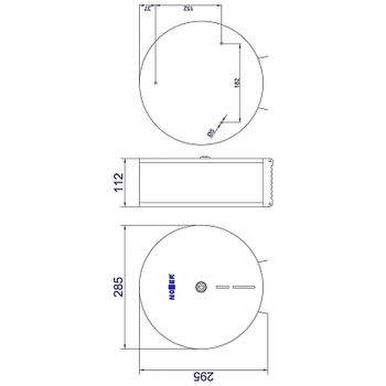 Товар: Диспенсер для туалетной бумаги Nofer 05001.XL.W Белый - фото 4 Диспенсер для туалетной бумаги Nofer 05001.XL.W Белый — фото 4, Диспенсеры туалетной бумаги