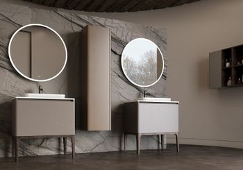 Тумба под раковину Astra Form Капелла 80 03110007 подвесная Белая — фото 21, Тумбы под раковину