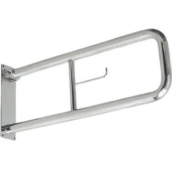 Поручень Aquatek POR-0000005 с бумагодержателем Хром — фото 1, Поручни для ванной