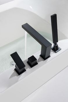 Смеситель на борт ванны Timo Selene 2130/03Y Черный — фото 7, Смесители на борт ванны