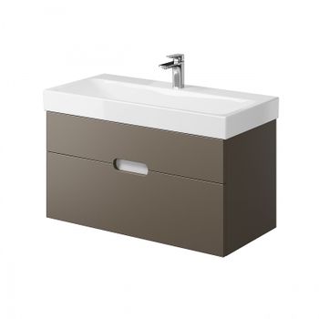 Тумба под раковину Creto Malibu 100 7-1079Cap подвесная Capuchino — фото 2, Тумбы под раковину