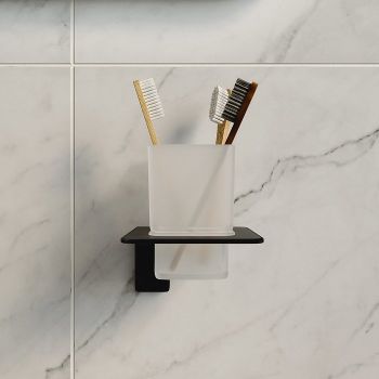 Стакан для зубных щеток Iddis Slide SLIBSG1i45 Черный — фото 2, Стаканы для зубных щеток