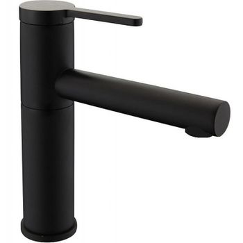 Смеситель для раковины Bravat F1410445BW-RUS Черный матовый — фото 1, Смесители для раковины