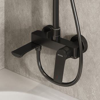 Душевая система Grossman Galaxy 500.K35.01.420 Графит брашированный — фото 6, Душевые стойки