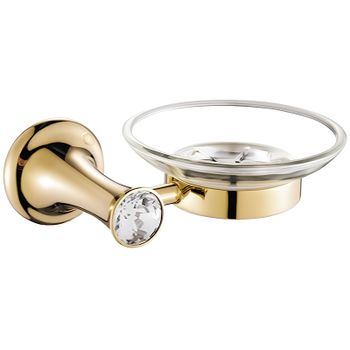 Мыльница CeramaLux Valencia 88504G Золото — фото 1, Мыльницы