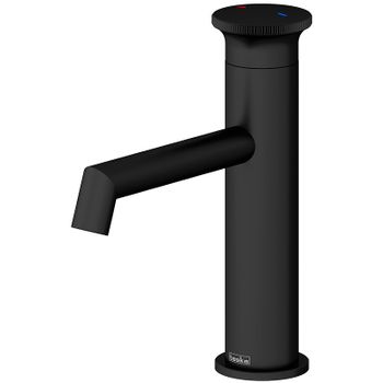 Смеситель для раковины Teska Arte Leo S E5518 Черный матовый — фото 1, Смесители для раковины