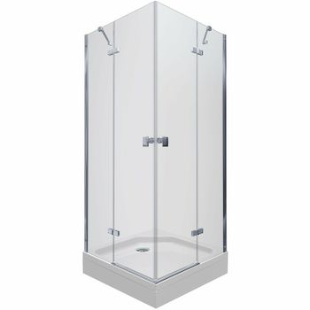 Душевой уголок Triton Дельта-Хром 90х90 Щ0000054215 профиль Хром стекло прозрачное — фото 1, Квадратные душевые уголки